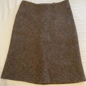 Zara vintage herringbone wool skirt